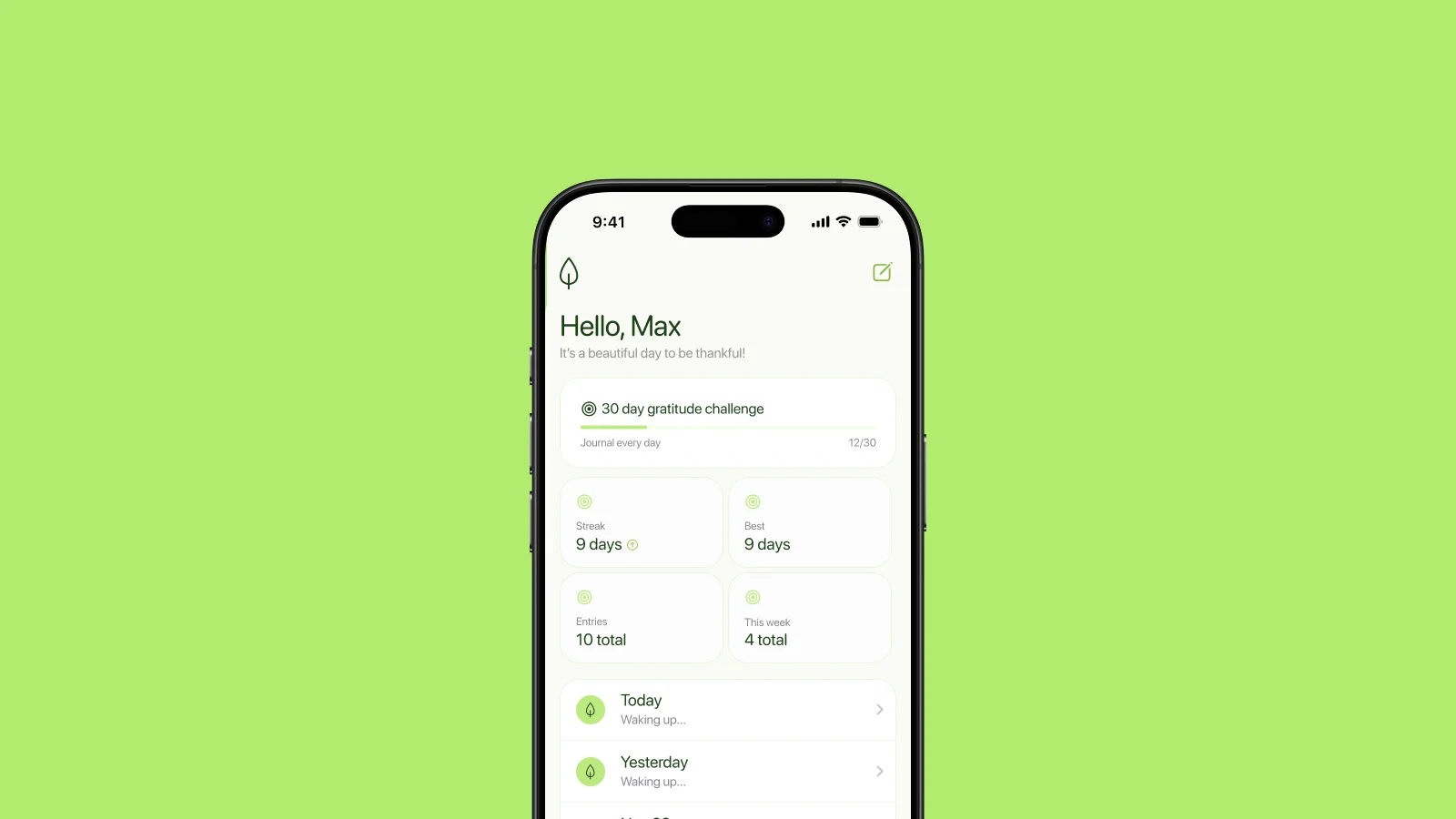 Gratu App Screenshot 1